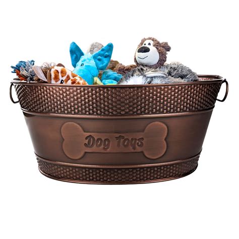 metal dog box|indestructible dog toy bin.